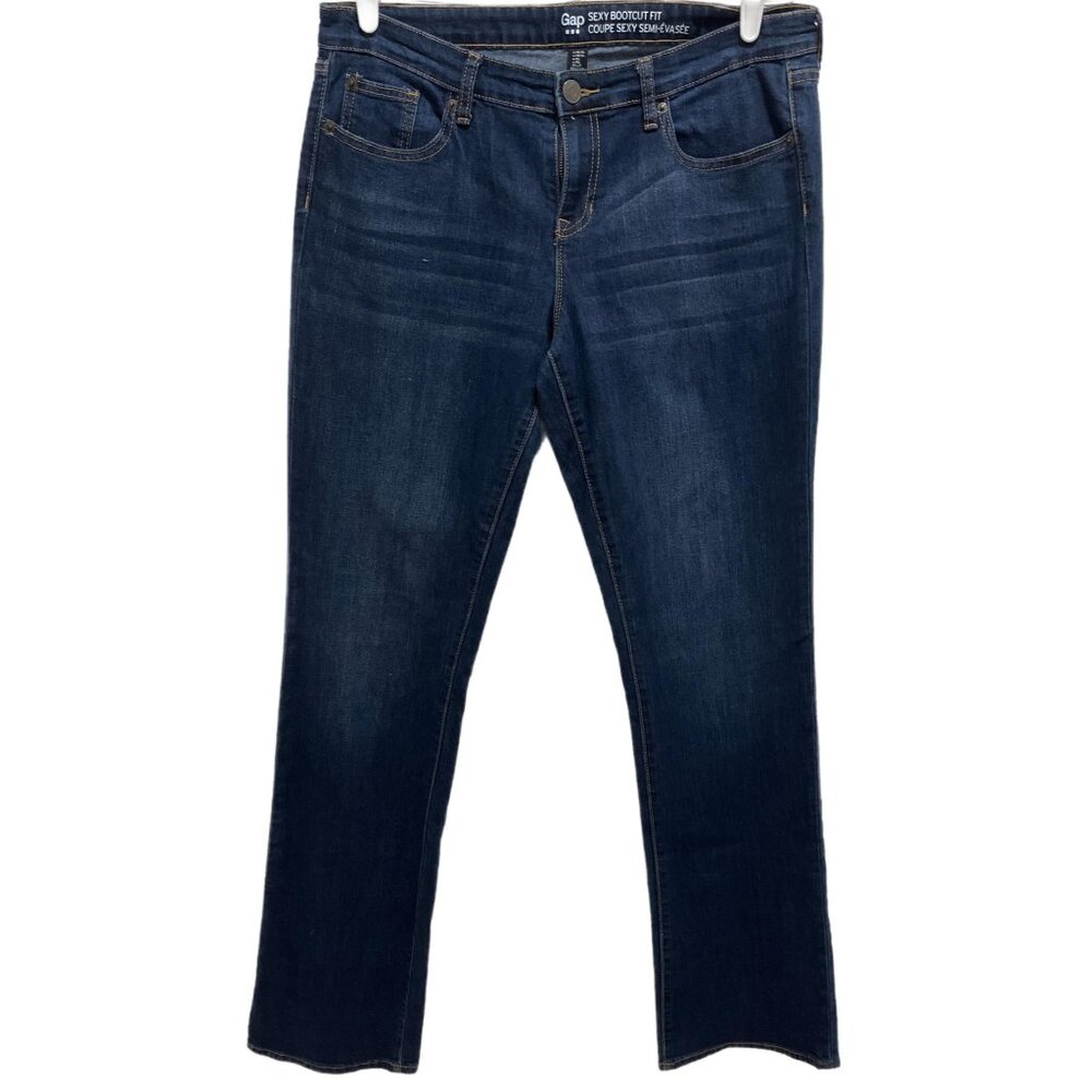 0312 Gap "Sexy Boot-Cut Fit" Tall  Dark Denim Jeans